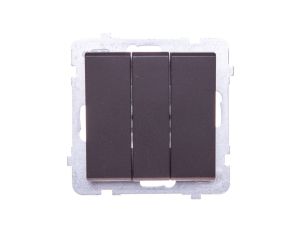 SONATA Łącznik potrójny czekoladowy metalik ŁP-13R/m/40