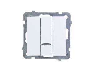 AS Łącznik potrójny z podświetleniem biały ŁP-13GS/m/00