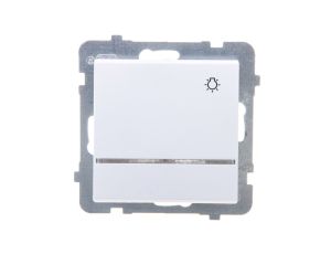 SONATA Przycisk /światło/ z podświetleniem biały ŁP-5RS/m/00