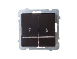 SONATA Łącznik żaluzjowy z podświetleniem czarny mat ŁP-7RS/m/33