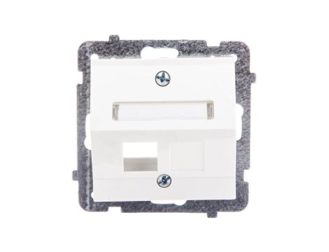 AS Obudowa gniazda komputerowego pojedynczego skośna ecru GPK-1GS/p/27