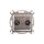 SONATA Gniazdo antenowe RTV przelotowe 10dB stal inox GPA-10RMP/m/37