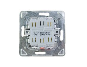 IMPRESJA Łącznik schodowy + pojedynczy srebrny ŁP-9Y/m/18