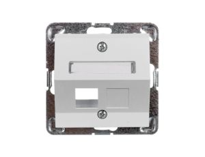 IMPRESJA Obudowa gniazda komputerowego pojedynczego skośna biała GPK-1YS/p/00