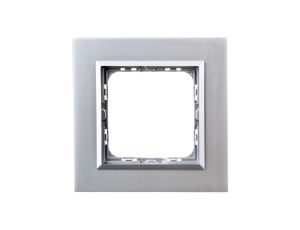 SONATA Ramka pojedyncza aluminium / srebrna metal R-1RAC/35/38