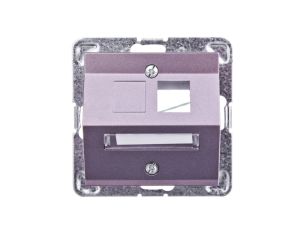 IMPRESJA Obudowa gniazda komputerowego pojedynczego skośna tytan GPK-1YS/p/23