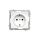 AS Gniazdo pojedyncze z/u Schuko ecru GP-1GS/m/27