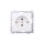 AS Gniazdo pojedyncze z/u Schuko z przesłonami ecru GP-1GSP/m/27