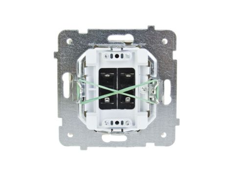 AS Gniazdo głośnikowe podwójne ecru GG-2G/m/27