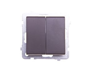 SONATA Łącznik schodowy + pojedynczy czekoladowy metalik ŁP-9R/m/40