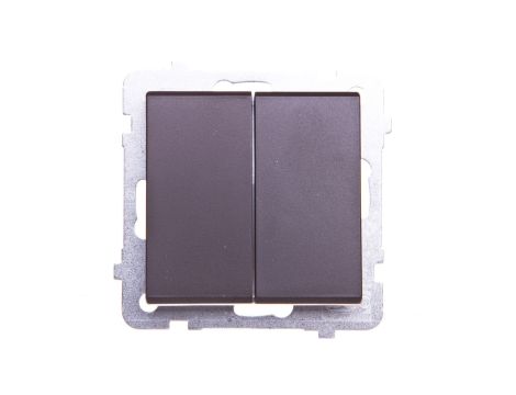 SONATA Łącznik schodowy + pojedynczy czekoladowy metalik ŁP-9R/m/40
