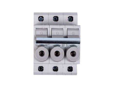 Rozłącznik bezpiecznikowy cylindryczny 3P 10x38mm 20A L95300