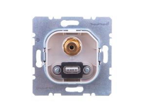 Berker/B.Kwadrat Gniazdo USB 3,5mm Audio kremowe połysk 3315398982