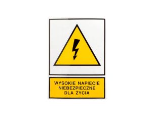 Tabliczka /znak ostrzegawczy/ TZO 148X210S W.N.N.D.Z. E04TZ-01011140400 /10szt./