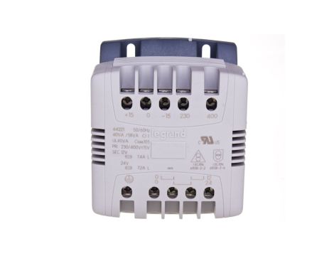 Transformator sterowniczy bezpieczeństwa 40VA 230-400/12-24V 044221