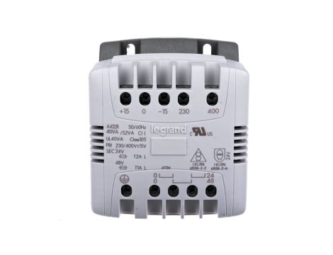 Transformator bezpieczeństwa separacyjny 40VA 230-400/24-48V 044231
