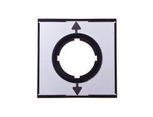 Tabliczka opisowa aluminium kwadratowa STRZAŁKI GÓRA/DÓŁ M22-XCK3 290260 /10szt./