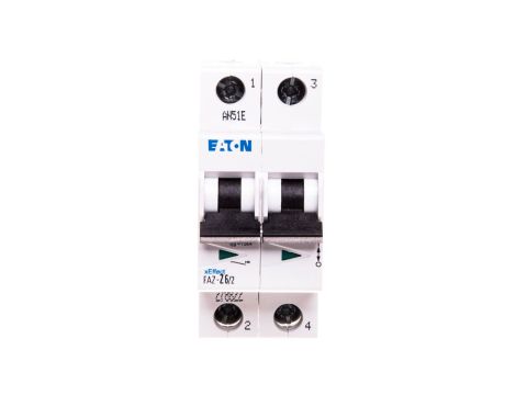 Wyłącznik nadprądowy 2P Z 6A 10kA AC FAZ Z6/2 278822