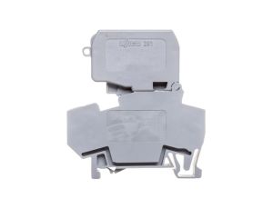 Złączka bezpiecznikowa 4mm2 szary 10A G 5x 20mm DIN 35mm 281-611/281-542 /50szt./