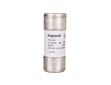 Wkładka bezpiecznikowa cylindryczna 22x58mm 25A gL 500V HPC 015325 /10szt./