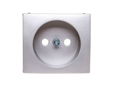 VALENA Gniazdo pojedyncze b/u 16A IP20 aluminium 770116