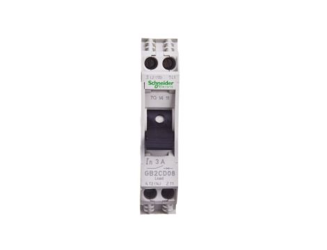 Wyłącznik termo-magnetyczny 1+N 3A AC GB2CD08