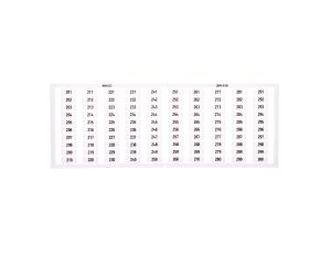 Ramka z oznacznikami 1x 201-300 209-610 /5szt./