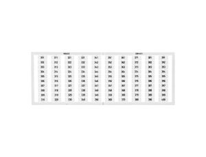 Ramka z oznacznikami 1x 301-400 209-611 /5szt./