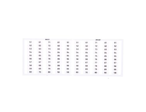 Ramka z oznacznikami 2x 51-100 209-607 /5szt./