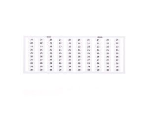 Ramka z oznacznikami 10x 21-30 209-604 /5szt./