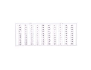 Ramka z oznacznikami 10x 41-50 209-606 /5szt./