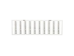 Ramka z oznacznikami 10x 31-40 209-705 /5szt./