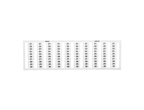 Ramka z oznacznikami 10x 21-30 209-704 /5szt./