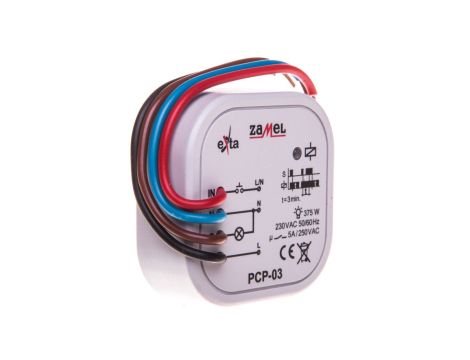 Przekaźnik czasowy 4-przewodowy 1250VA opóźnione wyłączenie kapsułka PCP-03 EXT10000087