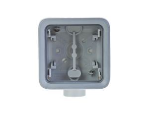 PLEXO55 Puszka natynkowa pojedyncza szara 069656