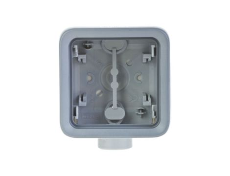 PLEXO55 Puszka natynkowa pojedyncza szara 069656