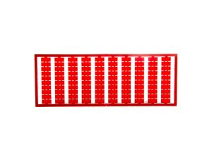 Ramka z oznacznikami bez nadruku czerwona 209-501/000-005 /5szt./