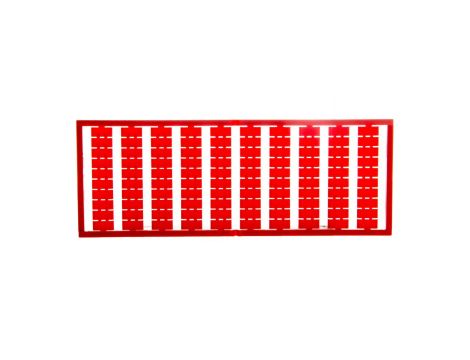 Ramka z oznacznikami bez nadruku czerwona 209-501/000-005 /5szt./