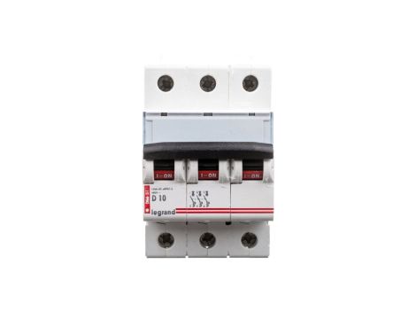 Wyłącznik nadprądowy 3P D 10A 10kA AC S313 DX3 409497