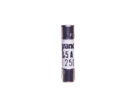 Wkładka bezpiecznikowa cylindryczna 5x20mm 0,5A F 250V 010205