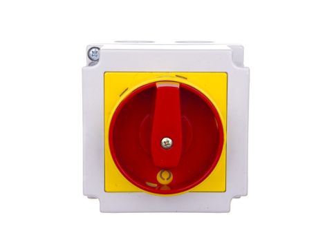 Łącznik krzywkowy awaryjny 0-1 4P 25A w obudowie 4G25-92-PK S6 63-246423-011