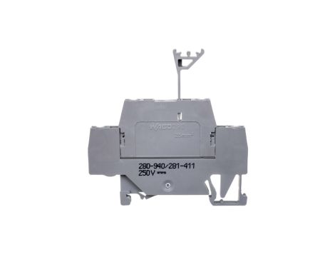 Złączka szynowa 2-piętrowa z diodą 1N4007 2,5mm2 szara 280-940/281-411 /50szt./