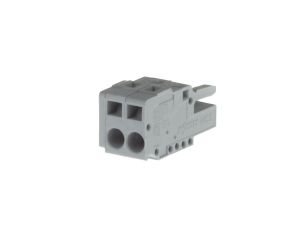 Gniazdo MCS-MIDI Classic 2-biegunowe szare raster 5mm 231-102/026-000 /100szt./