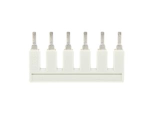 Mostek grzebieniowy 6-torowy 32A 800V jasnoszary 2004-406 TOPJOBS /25szt./