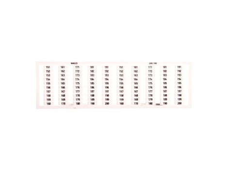 Ramka z oznacznikami 2x 151-200 209-709 /5szt./