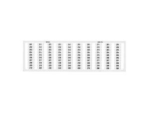 Ramka z oznacznikami 1x 201-300 209-710 /5szt./