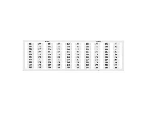 Ramka z oznacznikami 1x 201-300 209-710 /5szt./