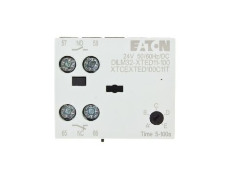 Elektroniczny moduł czasowy opoźnione odpodanie 0,05-100s 1Z 1R 24V AC/DC DILM32-XTED11-100(RA24) 104946