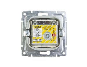 VENA Gniazdo antenowe podwójne TV/SAT krem 510378