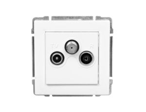 KOS66 Gniazdo antenowe RTV/SAT przelotowe 10dB białe 660477